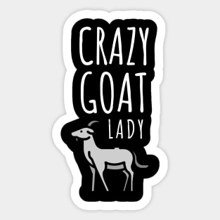 Crazy Goat Lady Sticker